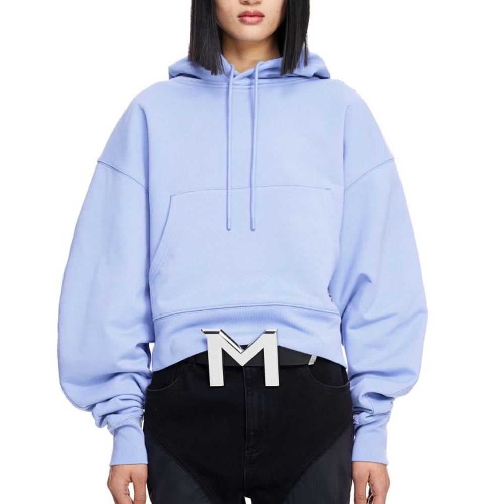Mugler x H&M Blue Batwinged Sleeve Hoodie